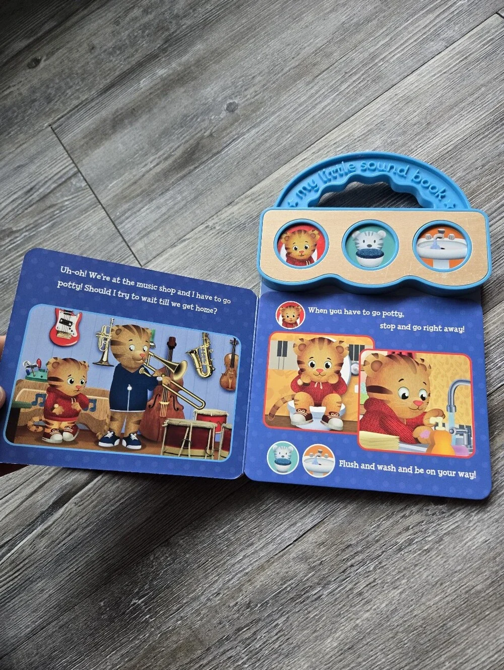 Paw Patrol Blue Handled Sound Book with Orange, Yellow, Green Buttons